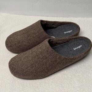 Allbirds Weathered Brown Tweed Slippers Size 12
